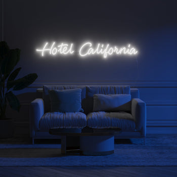Hotel California - LED neon sign