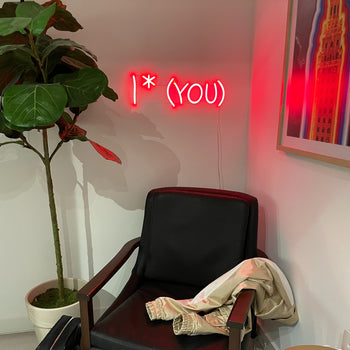 I * You, LED neon sign