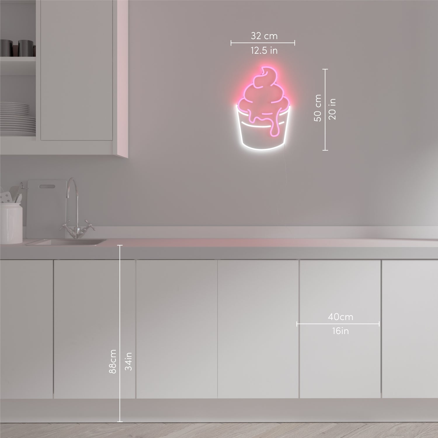 Soft serve (Ice cream), LED Neon Sign