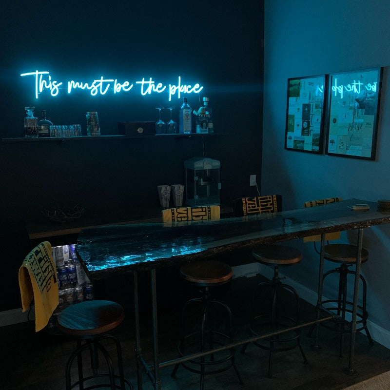This must be the place - LED neon sign