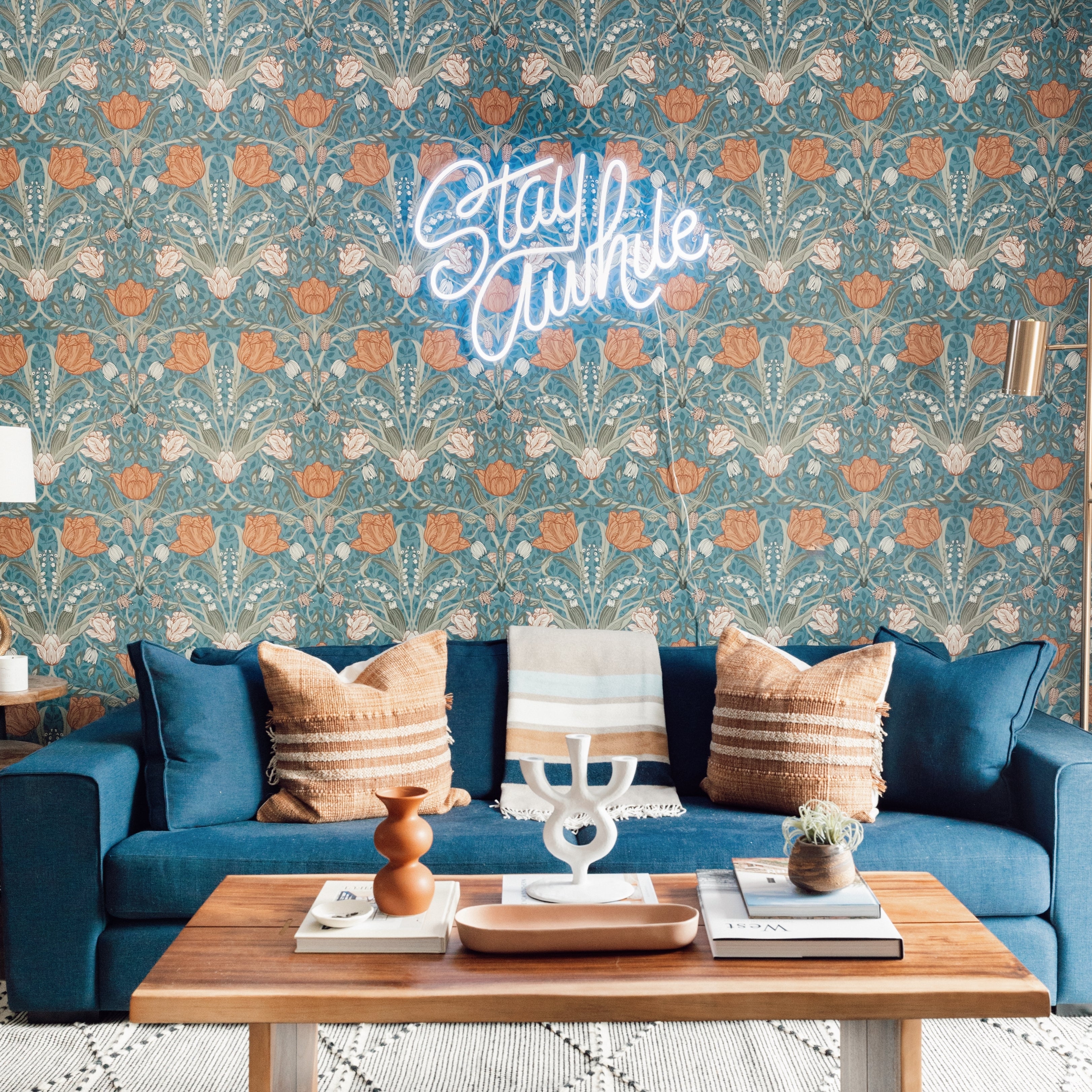 Stay Awhile by Caren Kreger - LED Neon Sign