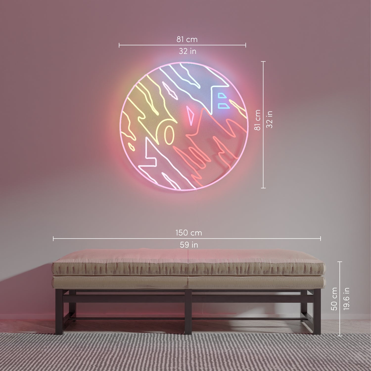 CeizerのLove、LEDネオンサイン