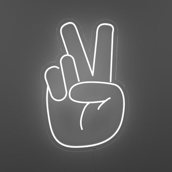 Peace Hand - LED neon sign