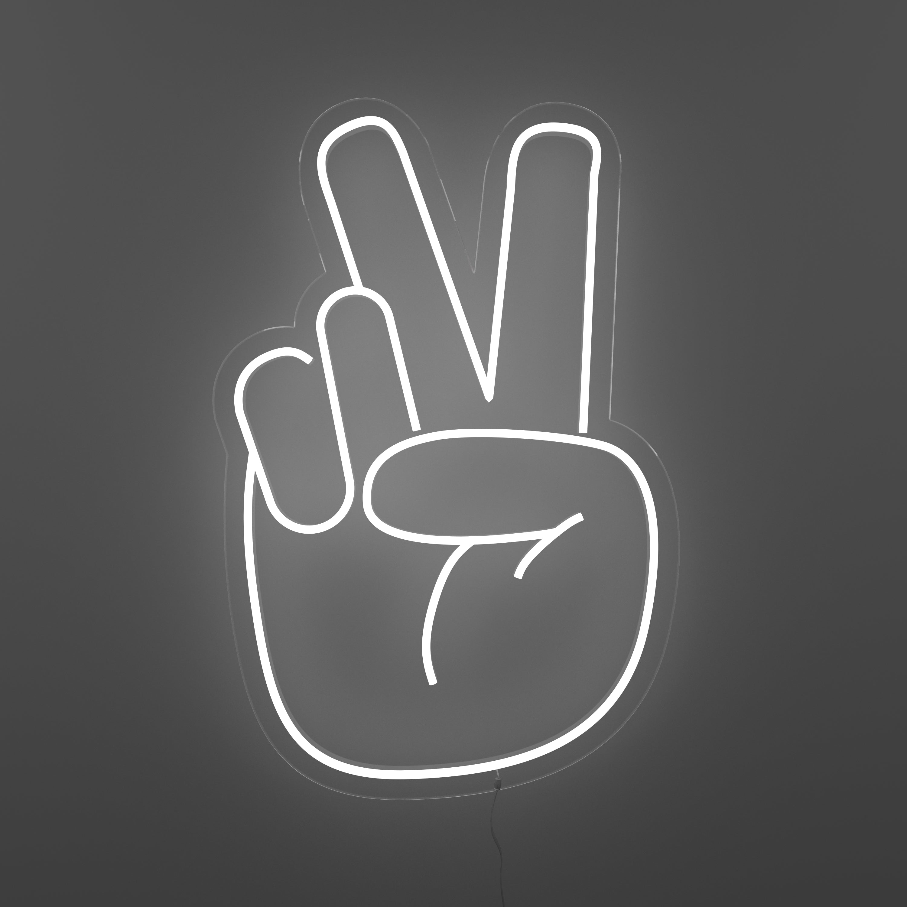 Peace Hand - LED neon sign