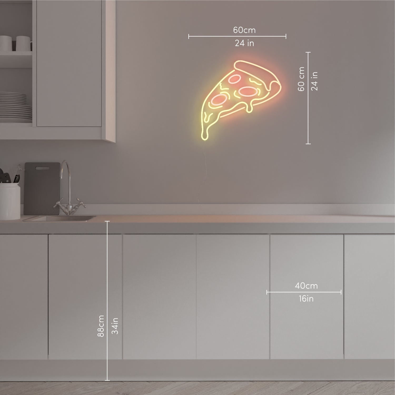 Pizza - LED neon sign