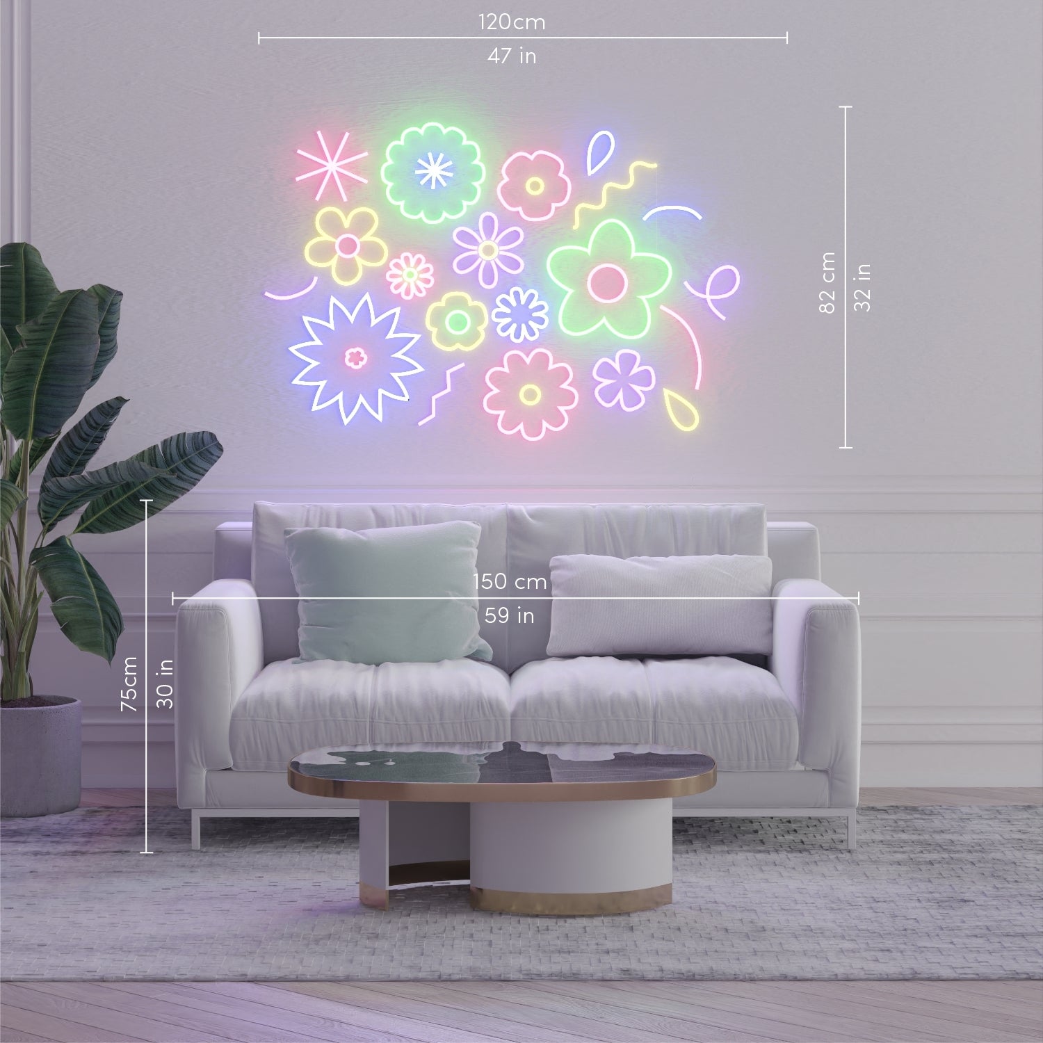 Flower Power by Emily Eldridge - LED Neon Sign - YELLOWPOP USA
