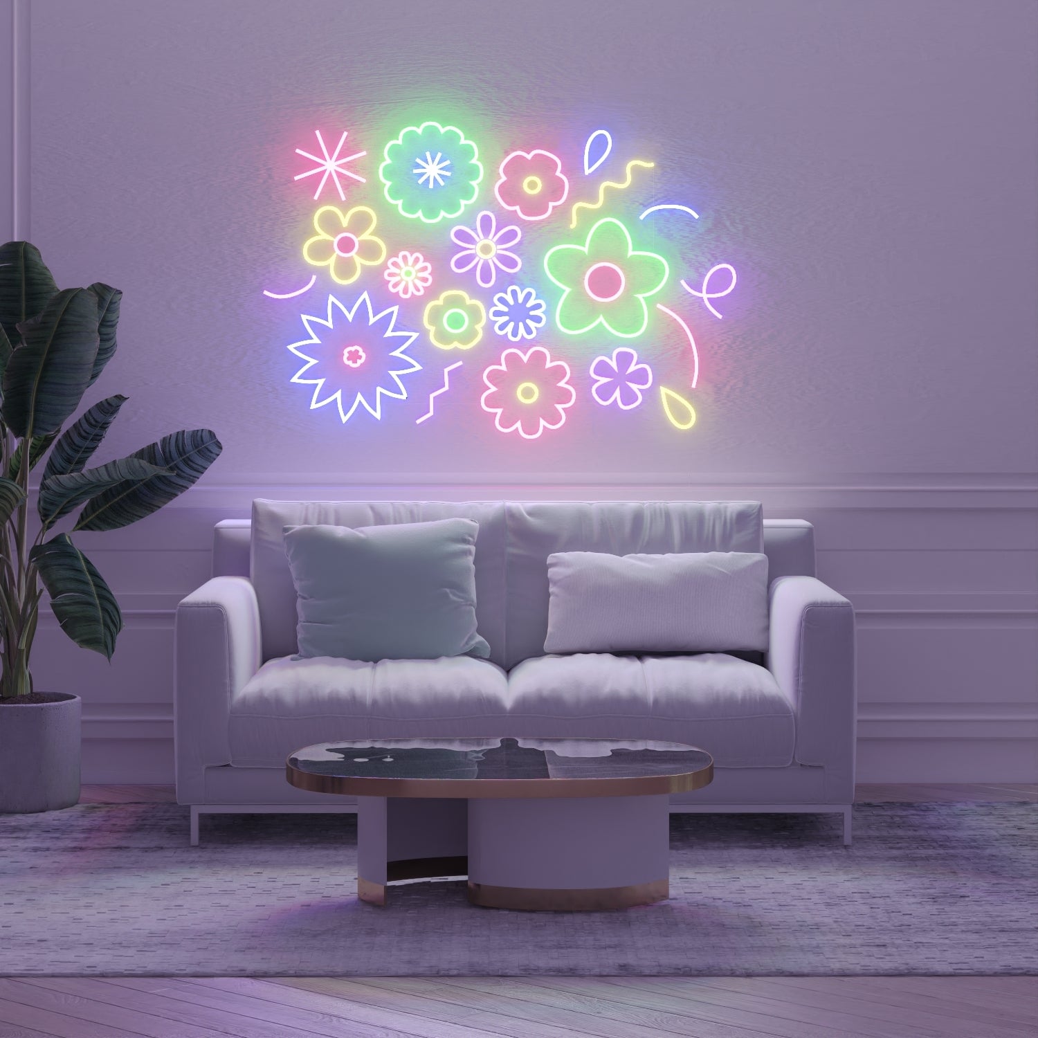 Flower Power by Emily Eldridge - LED Neon Sign - YELLOWPOP USA