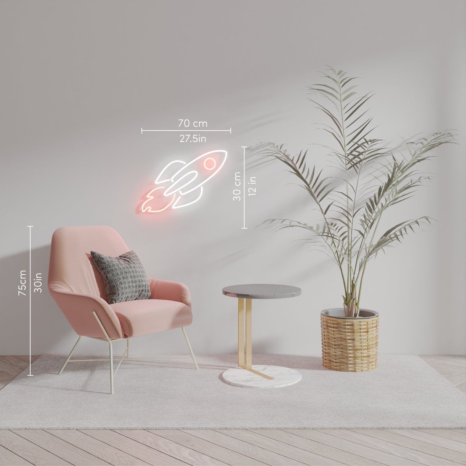 ロケット - LEDネオンサイン