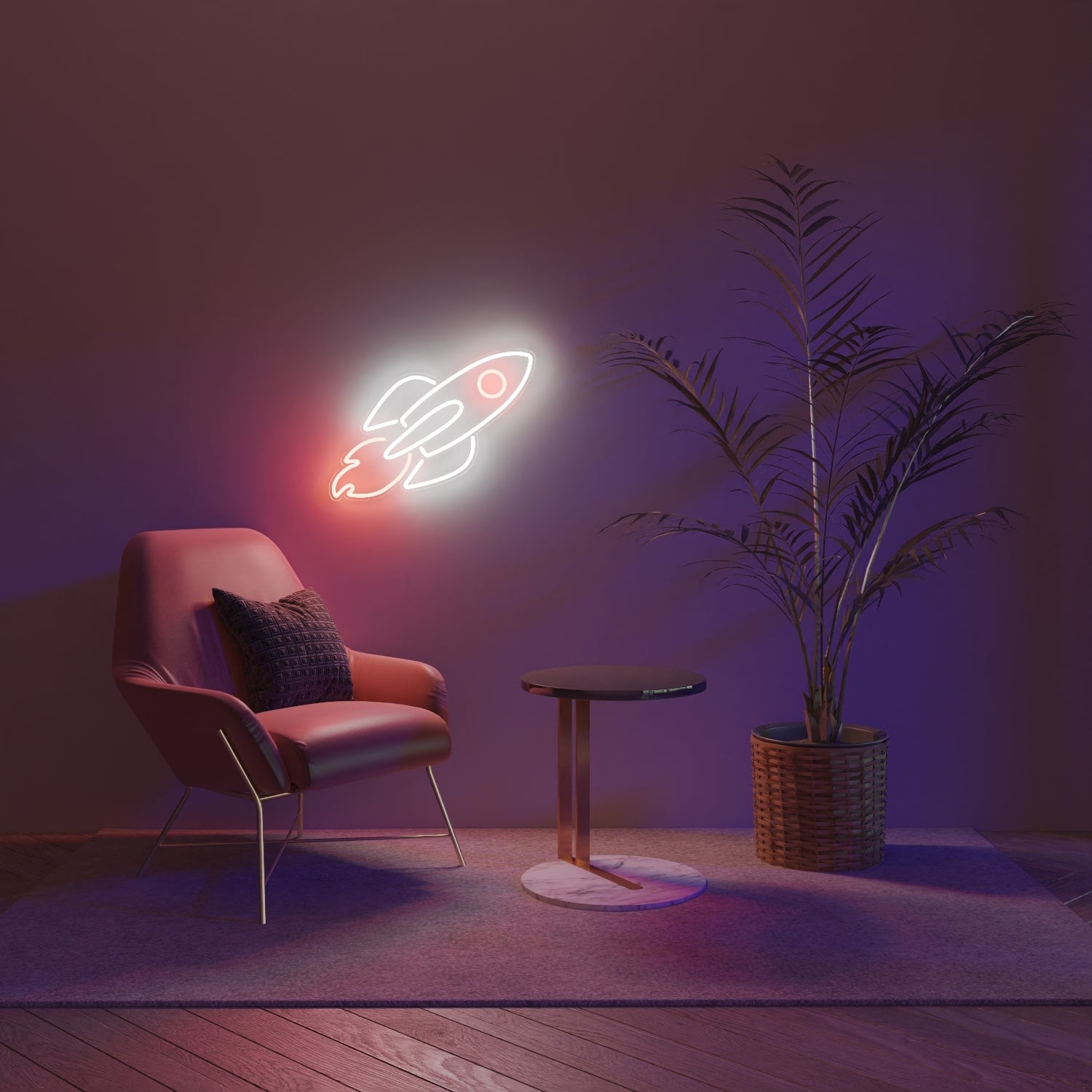 ロケット - LEDネオンサイン