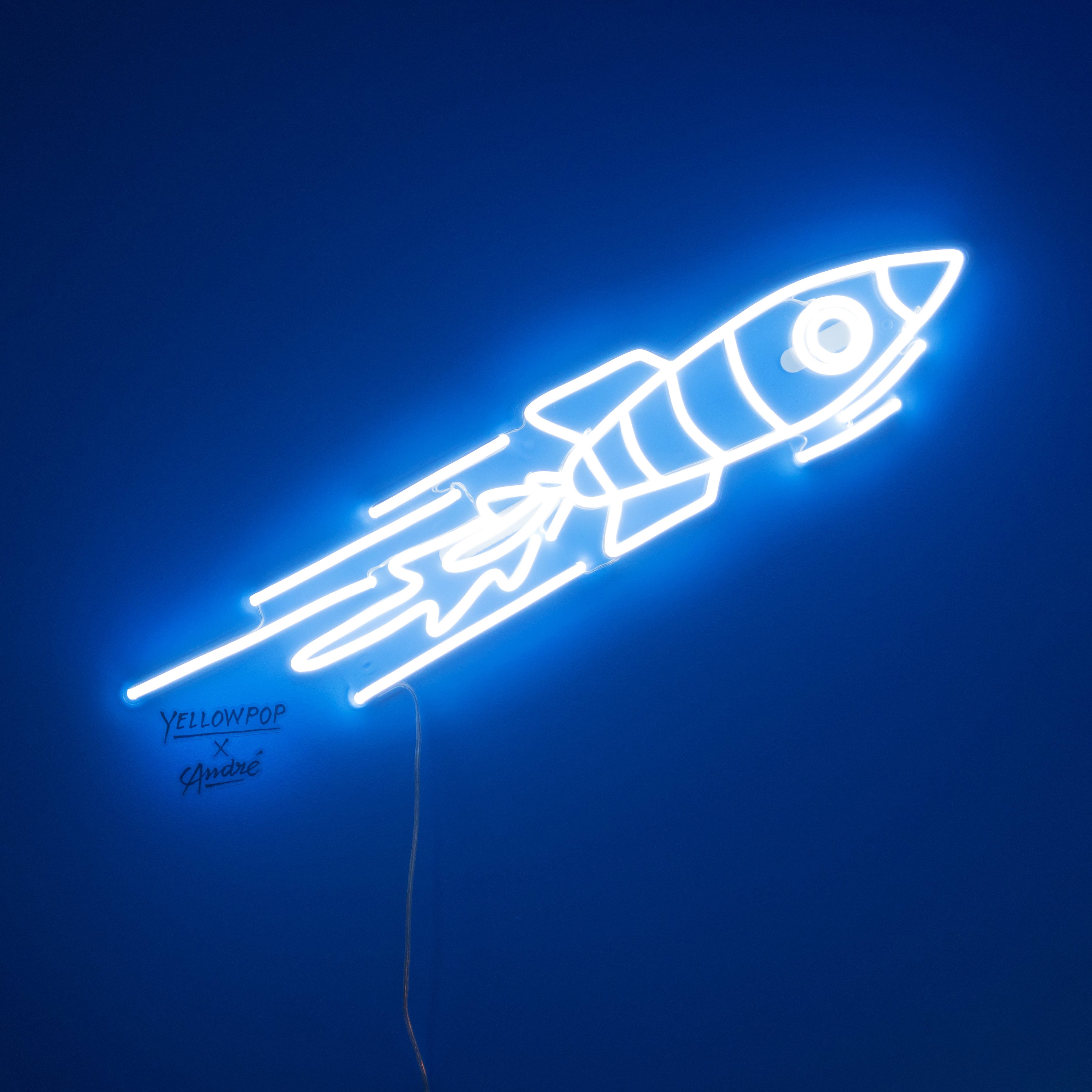 Rocket - LED neon sign by André Saraiva