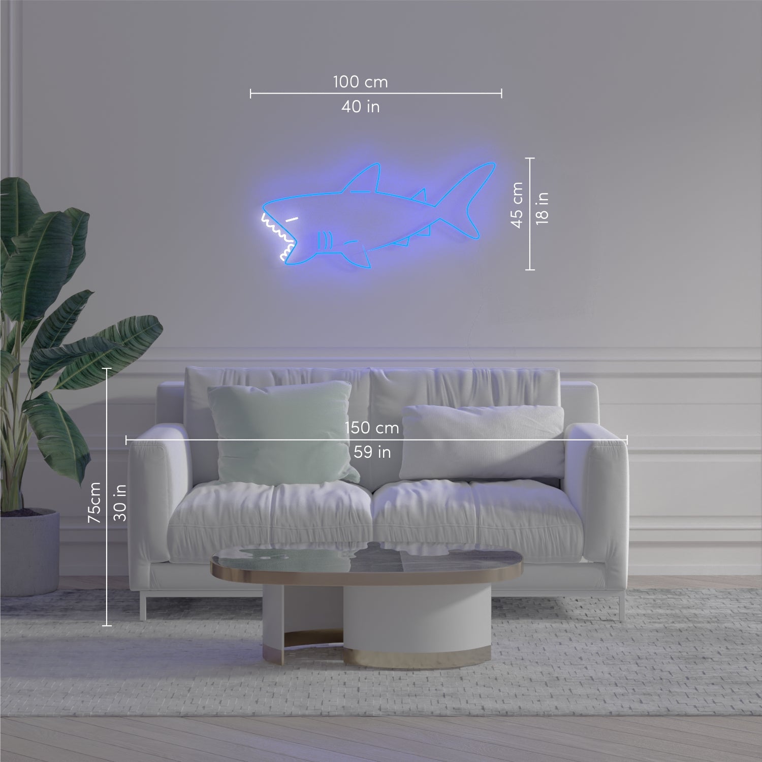 Shark - LED neon sign