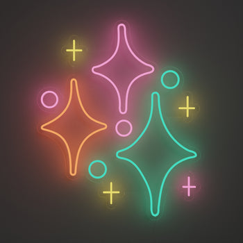 Twinkling Stars by Joanna Behar - LED Neon Sign