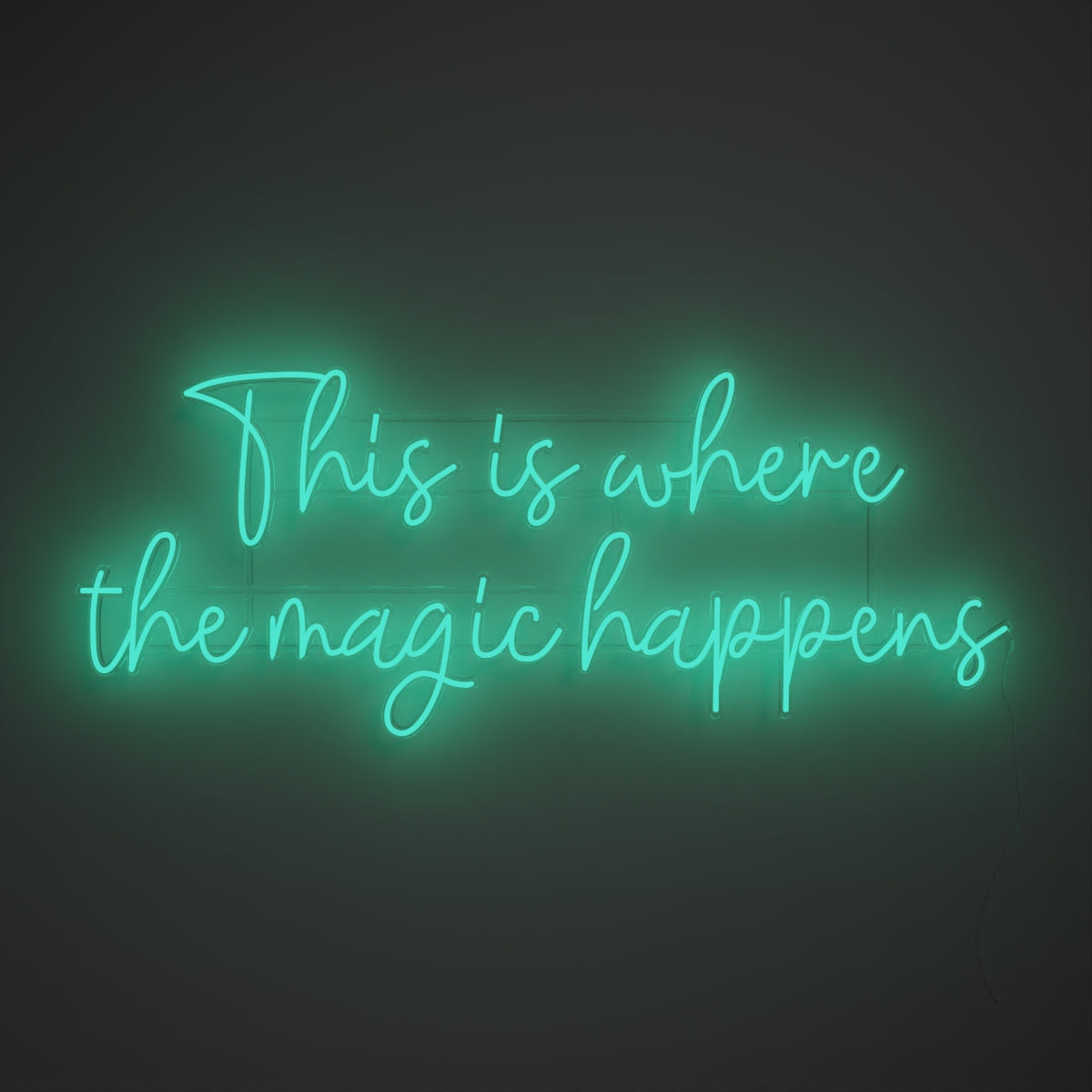 This is where the magic happens - LED neon sign - YELLOWPOP USA