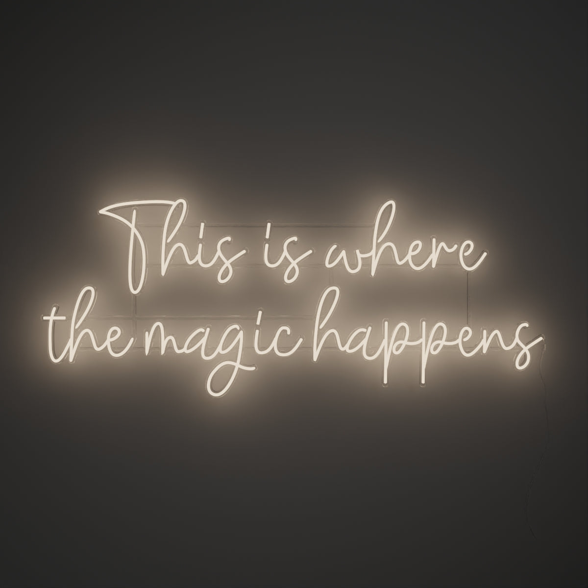 This is where the magic happens - LED neon sign - YELLOWPOP USA