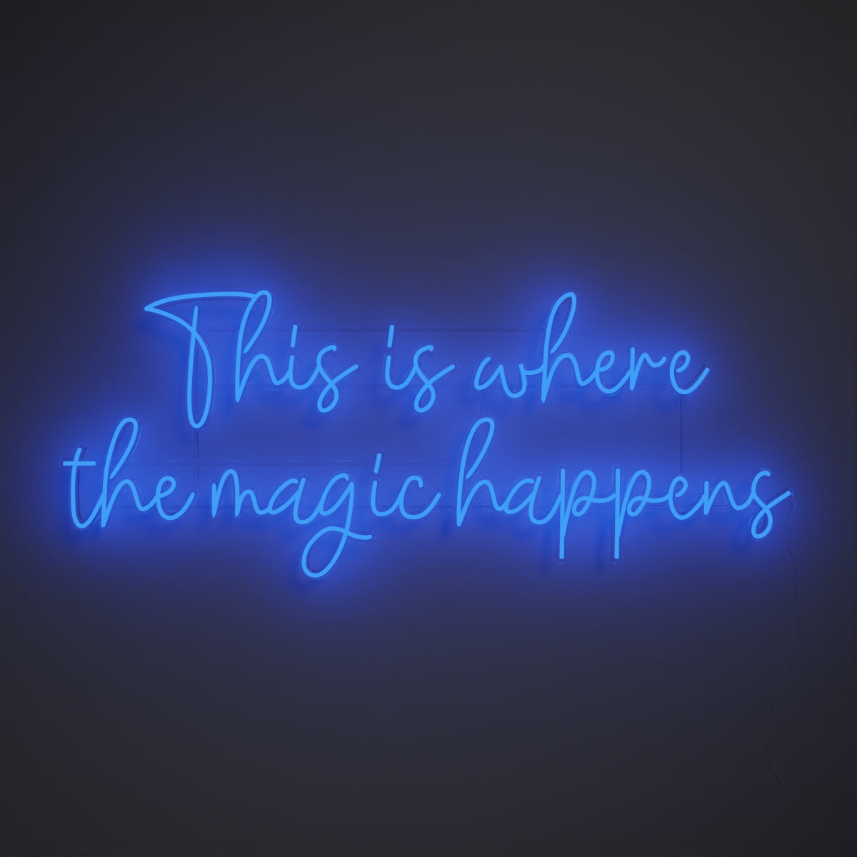 This is where the magic happens - LED neon sign - YELLOWPOP USA
