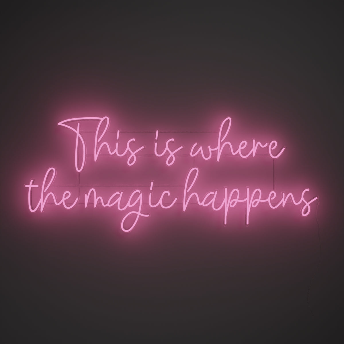 This is where the magic happens - LED neon sign - YELLOWPOP USA