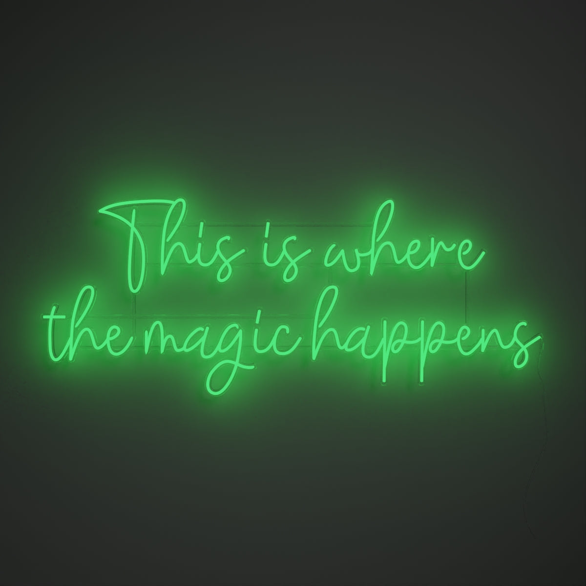 This is where the magic happens - LED neon sign - YELLOWPOP USA