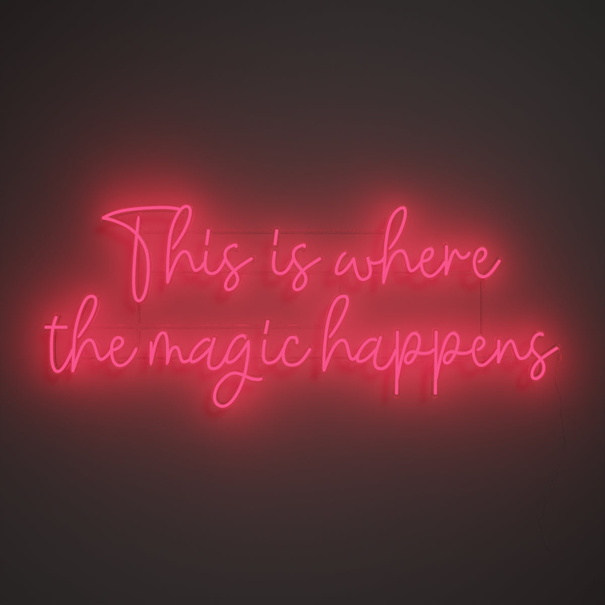 This is where the magic happens - LED neon sign - YELLOWPOP USA
