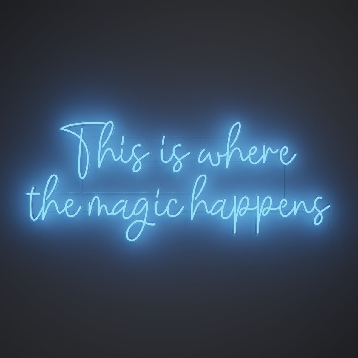 This is where the magic happens - LED neon sign - YELLOWPOP USA