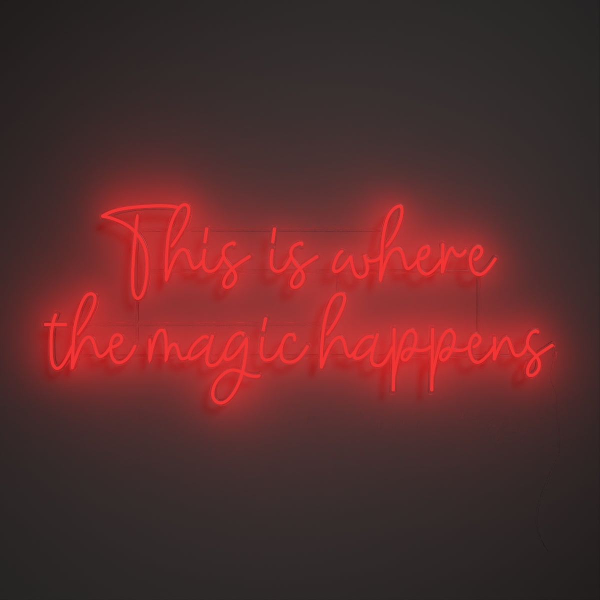 This is where the magic happens - LED neon sign - YELLOWPOP USA