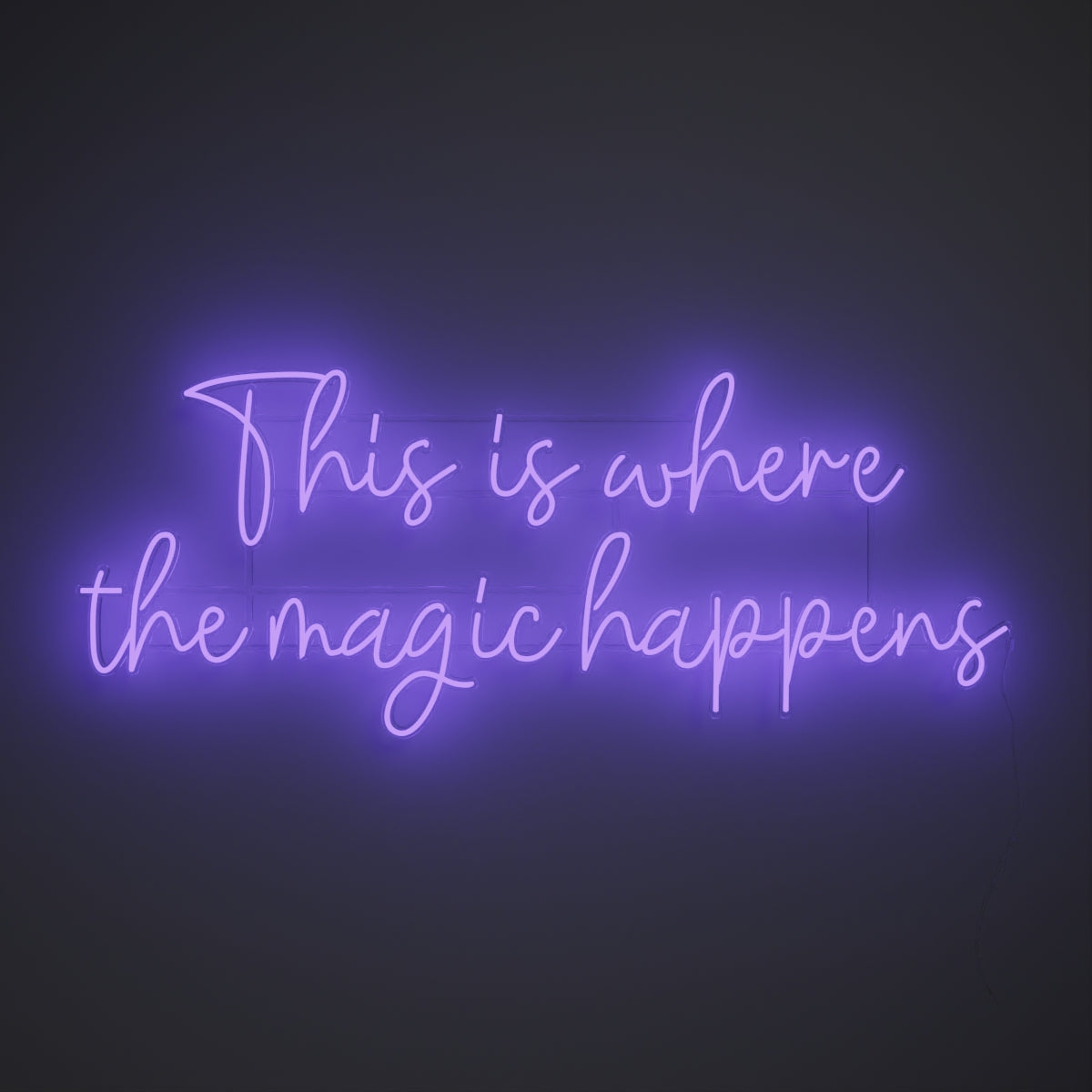 This is where the magic happens - LED neon sign - YELLOWPOP USA