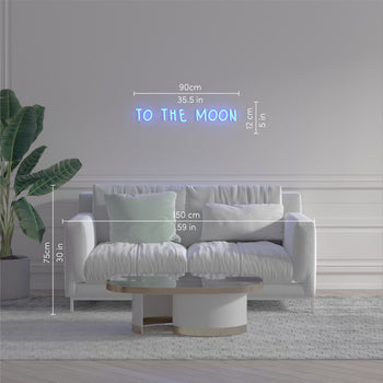 To the moon - LED neon sign