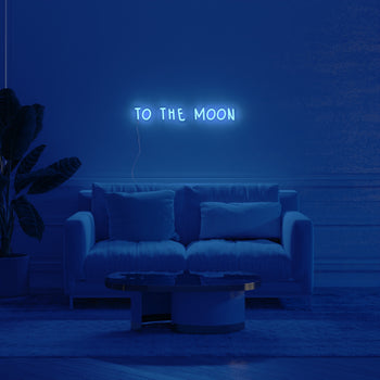 To the moon - LED neon sign