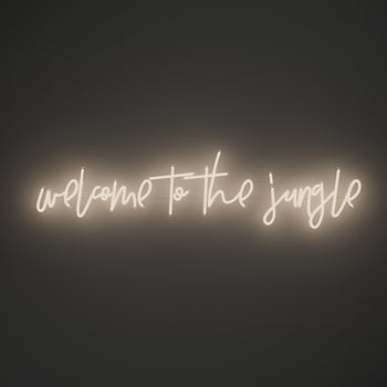 Welcome to the jungle - LED neon sign