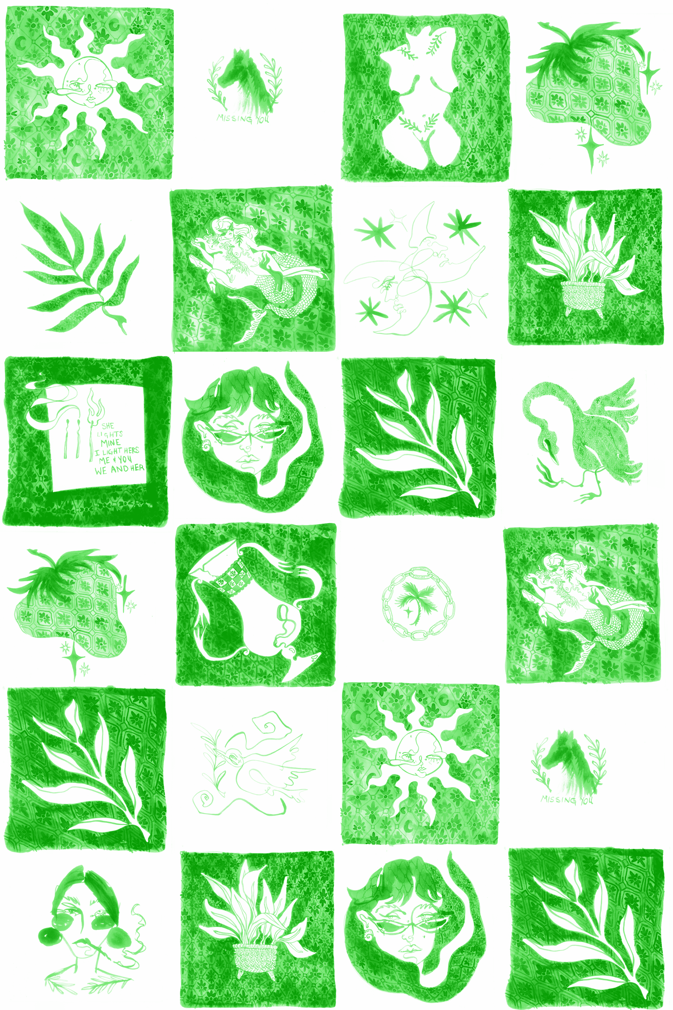 Tile Wallpaper by Girl Knew York